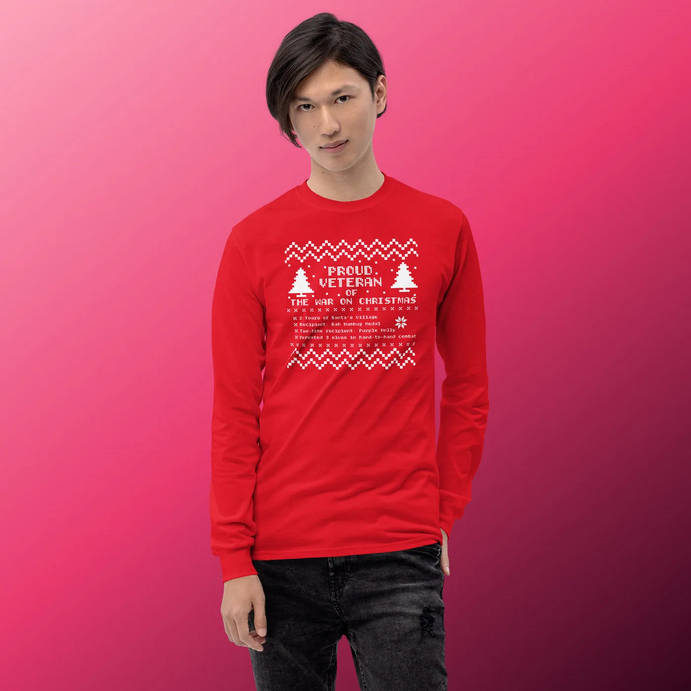 Proud Veteran of the War On Christmas Long Sleeve Tee